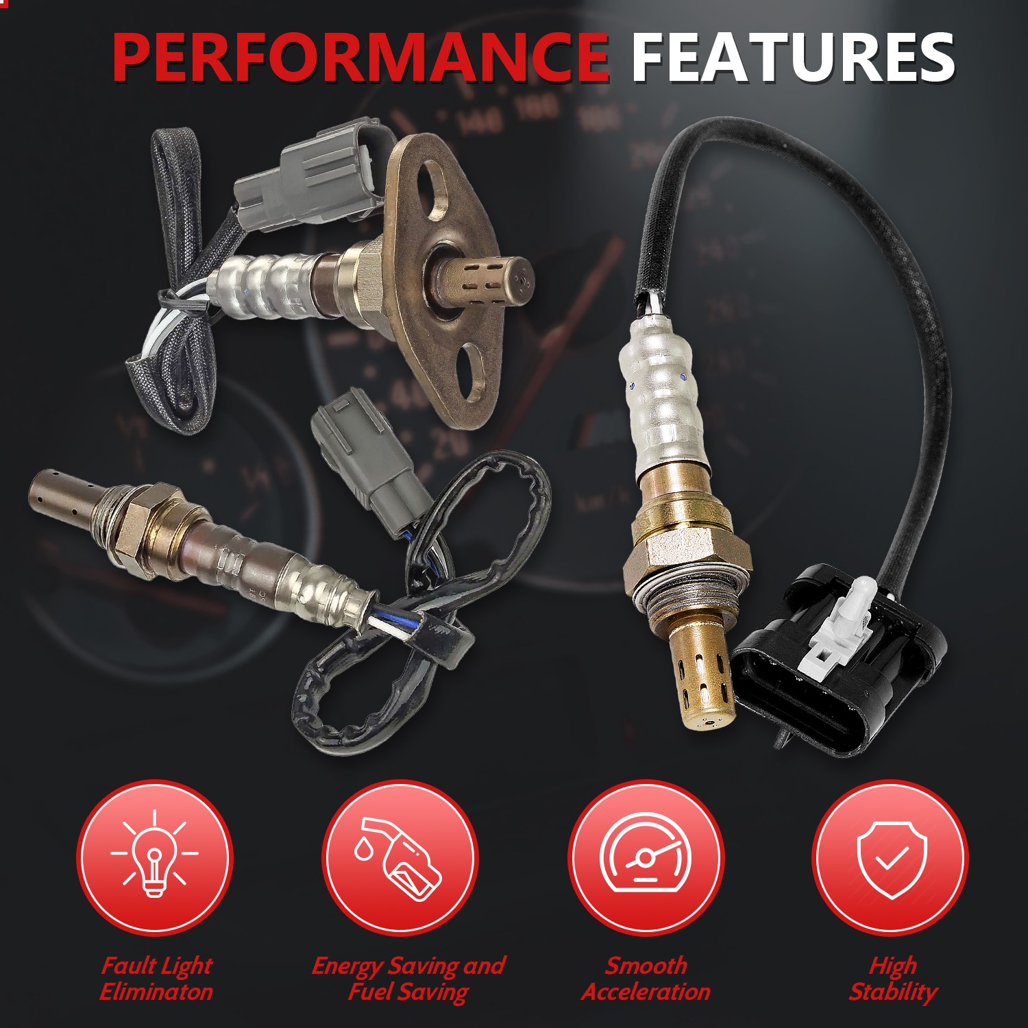 Maxfavor 2Pcs Upstream 02 Oxygen O2 Sensor for 2007-15 Rolls-Royce Phantom 6.7L