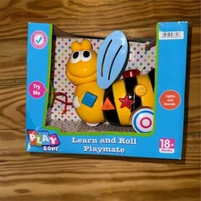 The Learning Journey Play Zone Learn & Roll Bee Toy Lights & Sounds NIB tested