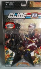 GI JOE 25TH  ANNIVERSARY COMIC PACK SNAKE EYES  AND STORM SHADOW NEW
