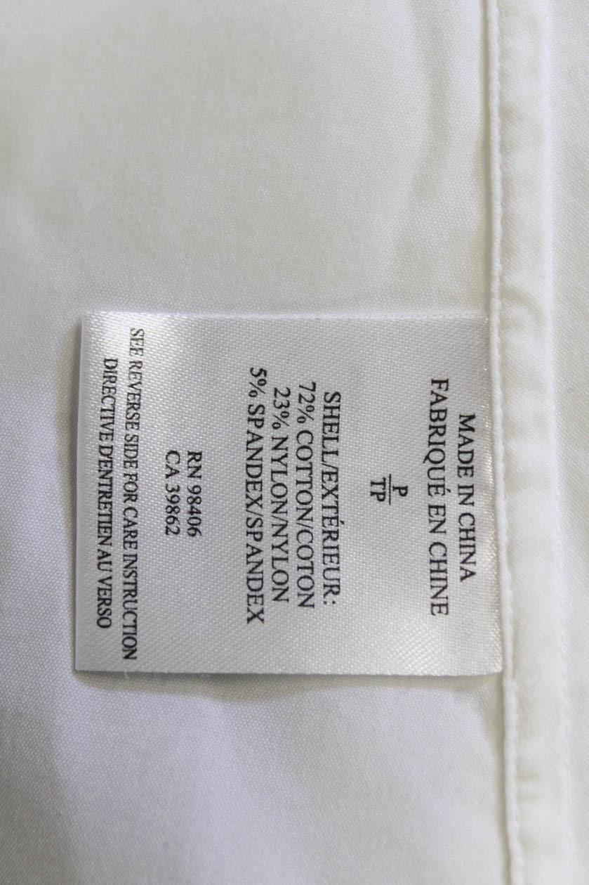 Theory Women Basic Collared Button-Up White Long … - image 5