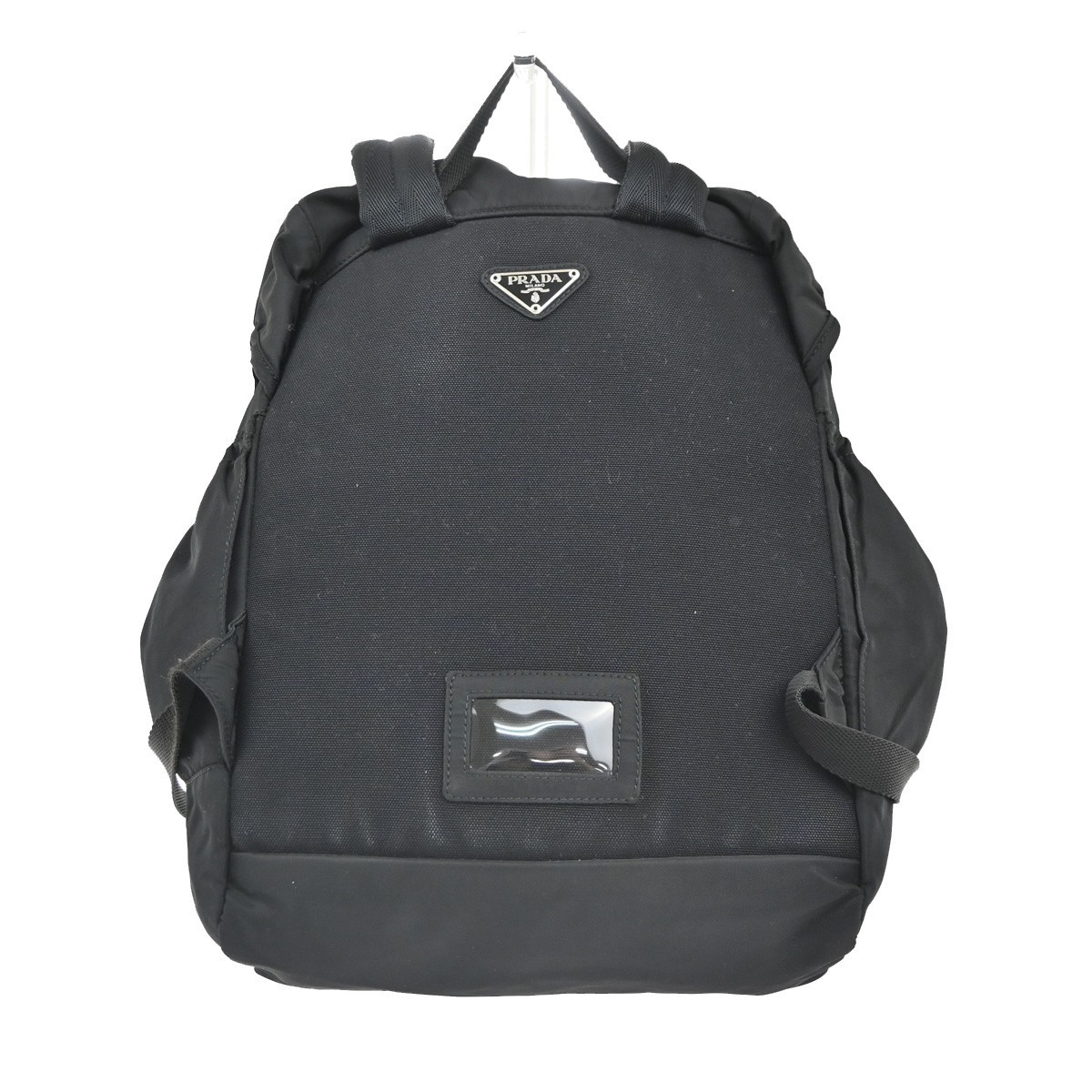 PRADA Logo Tessuto Drawstring Back Pack Bag Nylon Canvas  display picture 3