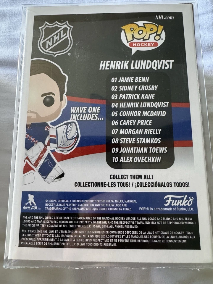 Henrik Lundqvist Signed Funko Pop! #04 (NHL New York Rangers) Beckett COA - Image 3 of 4