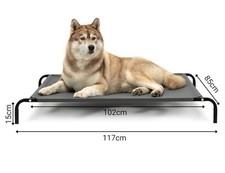 Liont Raised Dog Bed XL 117x85cm Elevated Pet Bed Breathable Mesh