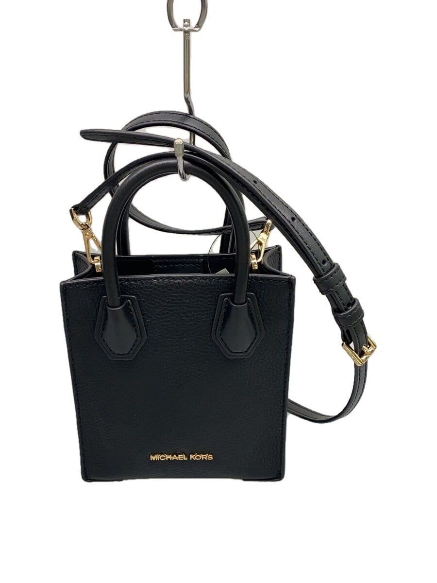 MICHAEL KORS SHOULDER BAG LEATHER Black JC-2305 Used | eBay