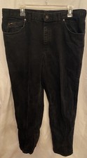 Vintage Lee Jeans Mens 38x32 Black Straight American USA Union Made Denim