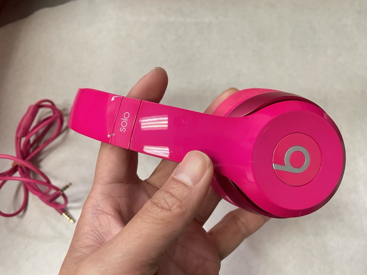 Headphones Pink Beatssolo2 Beats Solo Pink- ONLY WIRED CONNECTION
