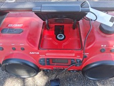 Sony ZS-H10CP Portable Heavy Duty Boombox CD MP3 Radio With OEM Power Supply EUC