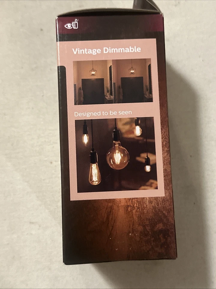 PHILIPS LED 60W A19 1-Pack Vintage Spiral Amber (2000K) 400 Lumen (6.5W = 60W) - Image 4 of 4