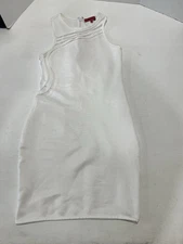 WOW couture Bodycon Bandage Mini Dress, Size L White.