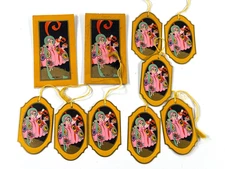 vtg 1910s Gibson Taylor Tally Score Cards Set victorian dress men women