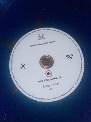 Honda CR-V 2002 - 2006 V2.11 DVD Kartenupdate Disc ohne Spracherkennungssystem