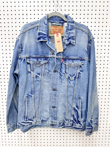 Levis Strauss Mens Size XXL Denim Trucker Jacket 72334 - Light Wash | NWT