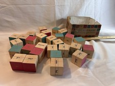 Sight Word Solid Wooden Blocks. Learn to Read. Over 100 Different Words.