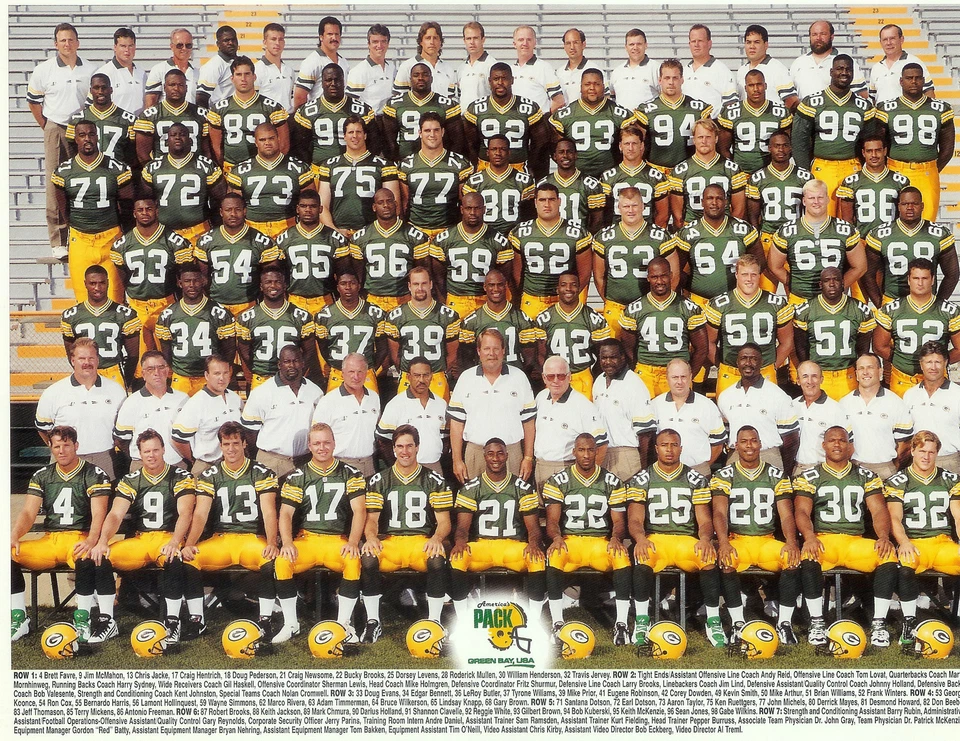 1996 WORLD CHAMPION GREEN BAY PACKERS 8X10 TEAM PHOTO FOOTBALL NFL AFL