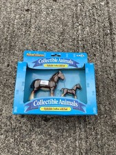 Farm Country Collectible Animals Clydesdale Stallion with Foal by ERTL J2