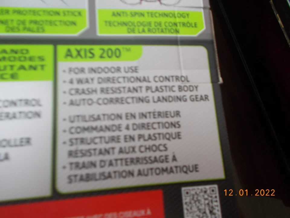 Sealed Spin Master Air Hogs Axis 200 R/C Helicopter, Beginner & Advanced Modes - Image 3 of 3