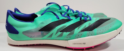 Adidas Adizero Ambition Unisex Spikes Cleats Mens Size 14 Green Blue Running