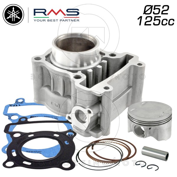 Set RMS Zylinderkit Zylinder Aluminium D.52Mm Yamaha X-Stadt 125 2009 2010-image
