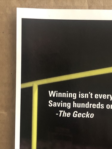 2007 Geico Insurance Gecko PRINT AD Football Winning Not Everything ...