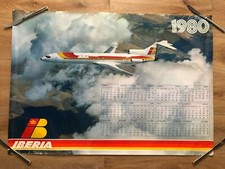 Used - Poster Calendar - IBERIA - 1980 - For Collectors