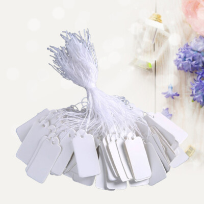 500pcs Key Labels Retail Tags Tags with String Attached Display Tags With String