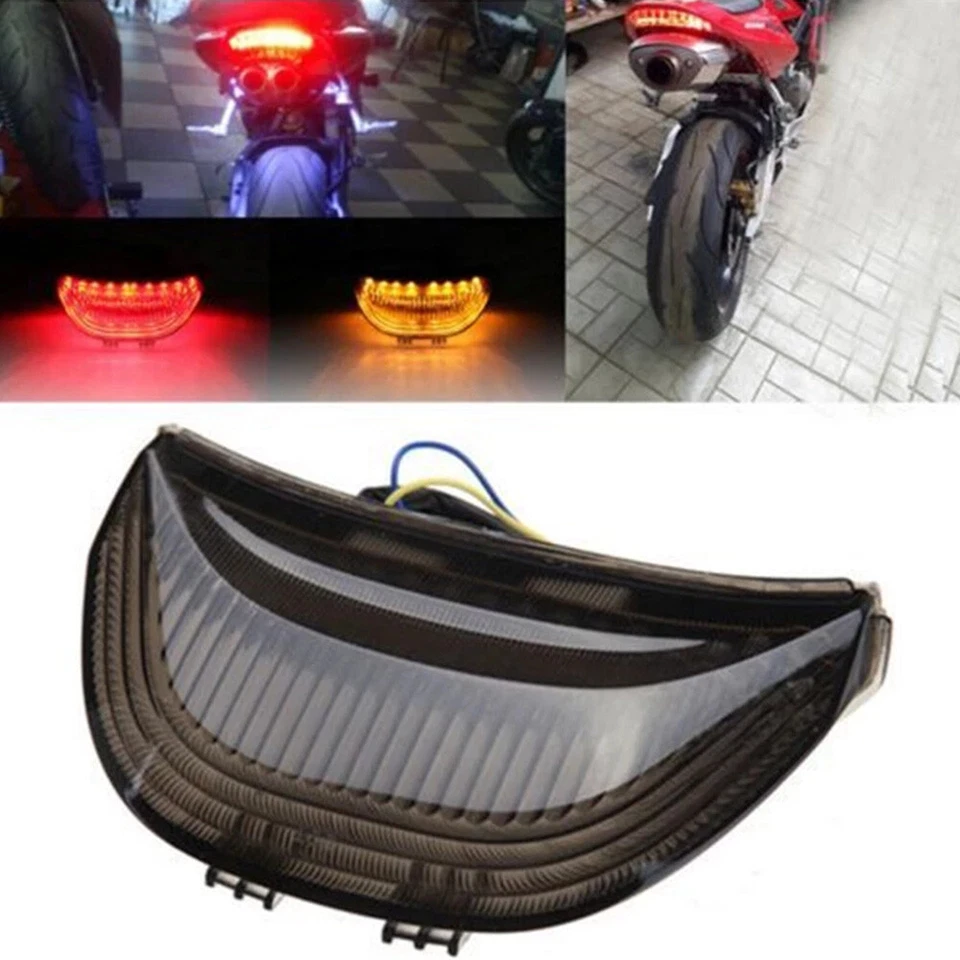 LED Tail Light Integrated Turn Signals For Honda CBR 600RR 1000RR 2003-2007 US - Image 3 of 4