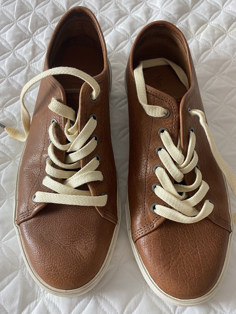 FRYE BROWN LEATHER LACE UP SHOES SIZE 11 Low Top Casual | eBay display picture 1