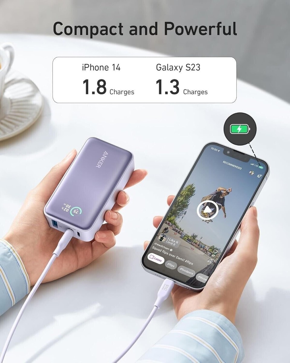 Anker Power Bank 10K mAh, Power IQ 3.0 Portable Charger with