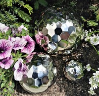 Dekokugel Diamond 3Er Set 15-10-6,3 Cm Edelstahl Poliert Kugel Dekorationskugel
