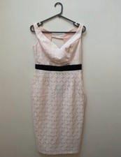 ASOS peach dress 12 lace new