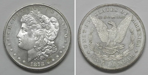 X3737  1878-S Morgan Dollar, Choice BU Prooflike