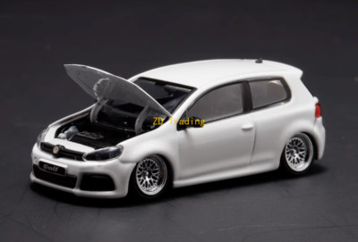 ZD Maxwell 1:64 HEC White VW Golf GTI MK6 BBS Sports Model Diecast