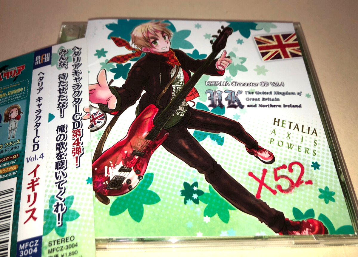 Hetalia Axis Powers Character CD UK Vol 4 w BONUS Trading Hetalia Axis Powers Character CD UK Vol 4 w BONUS Trading