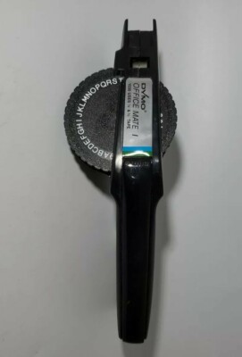 VINTAGE DYMO 1530 OFFICE MATE TAPE TOOL LABEL GUN LABELER BLACK 