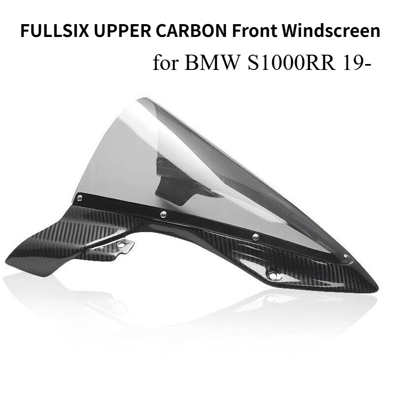FULLSIX UPPER CARBON fiber Windscreen Windshield smoke for BMW