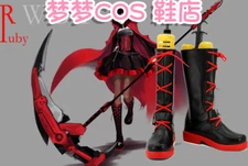 RWBY Crescent Red Ruby Rose Cosplay Costume Boots Cos Shoes costom:e
