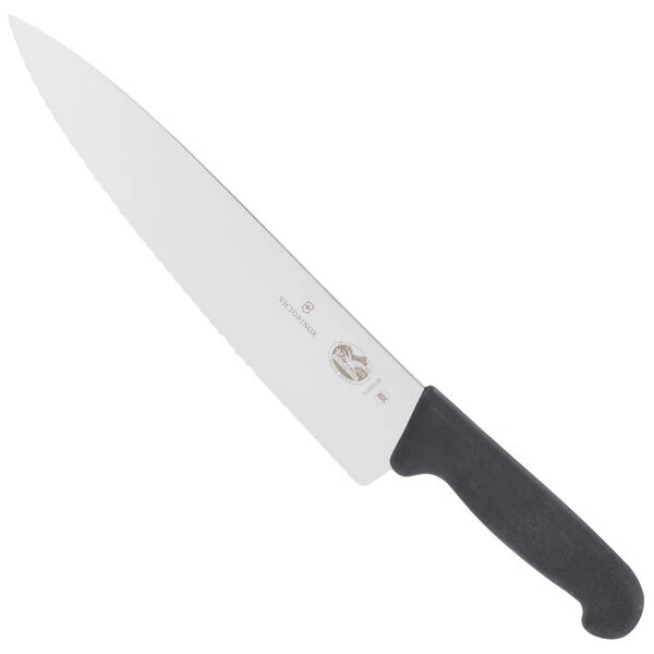 Victorinox 5.2033.25-X1 10" Serrated / Straight Bread Knife with Fibrox Handle
Opens in a new window