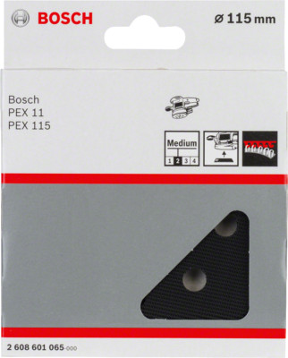Bosch Schleifteller mittelhart Klett 115 mm PEX 115 A / 11 A / 9.6 VA