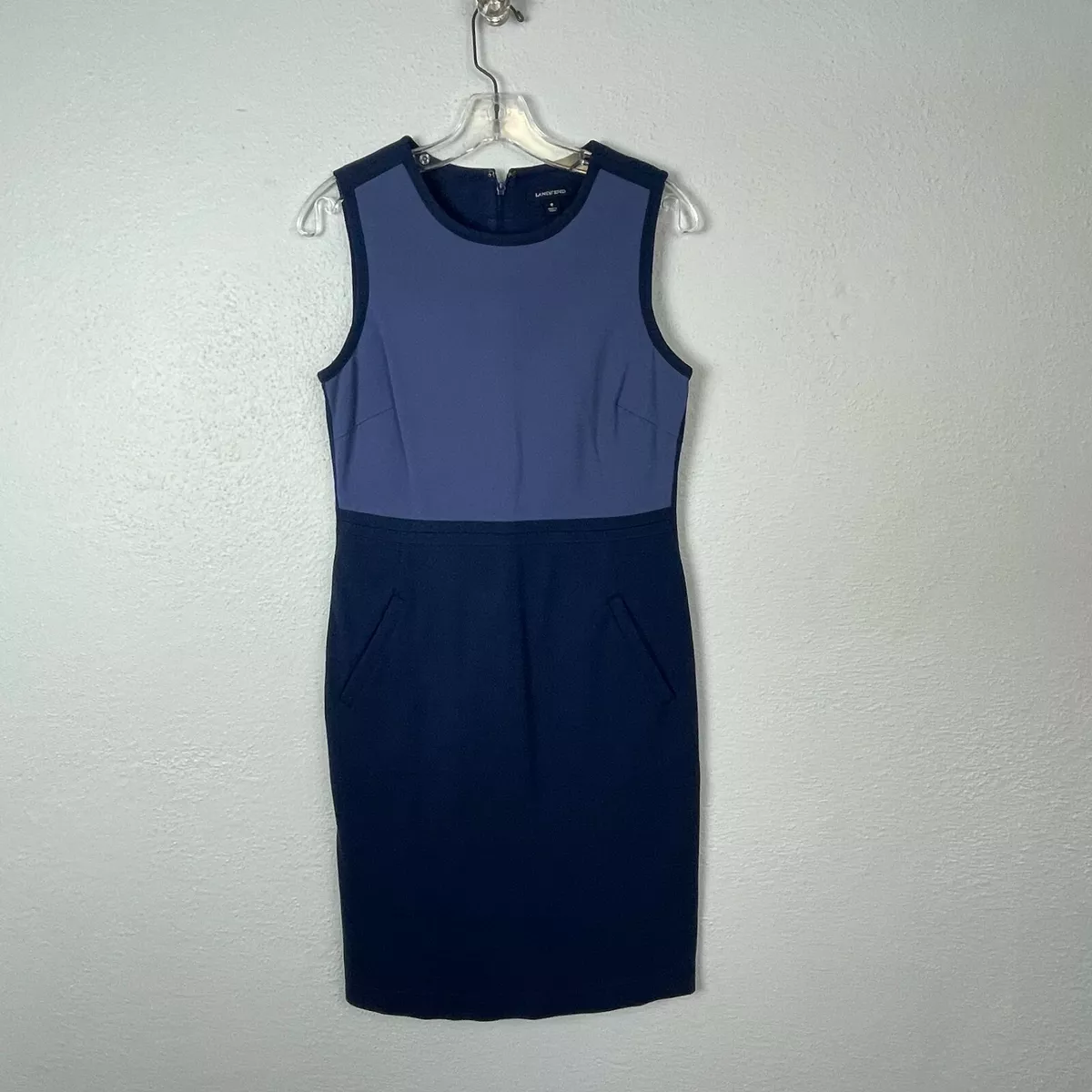 Lands end ponte knit sheath sale dress