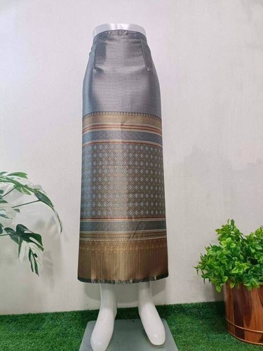 LAOS/THAI SILK SARONG SKIRT WAIST ONE SIZE WRAP AROUND/LENGTH 34/35" - Picture 103 of 117