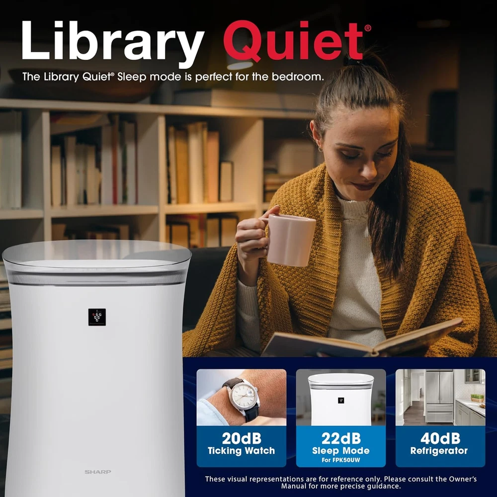 Air Purifier with Plasmacluster Ion Technology for Medium-Sized Rooms, Bedroom, Air Purifier with Plasmacluster Ion Technology for Medium-Sized Rooms, Bedroom,