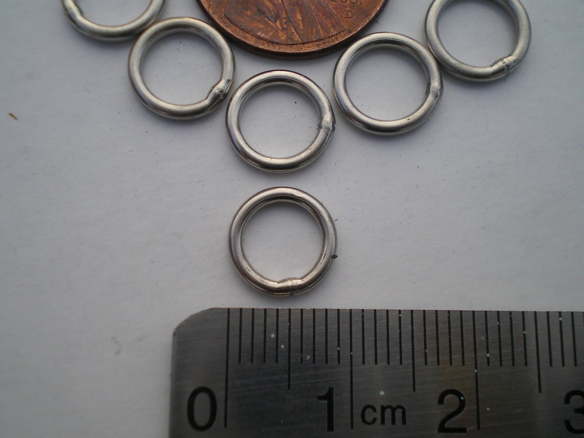 100 Anelli Solidificati Saldati In Acciaio Inox 6,5 Mm – Test Di Carico 200 Libbre