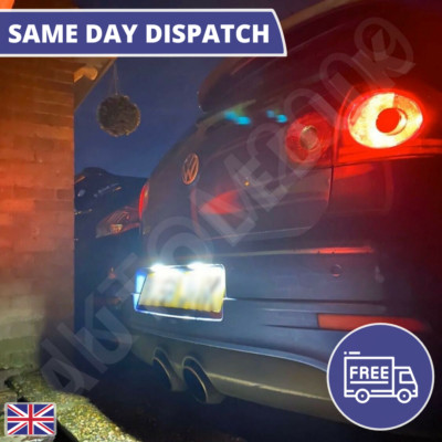 VOLKSWAGEN VW Golf EOS Scirocco Polo Canbus LED Numberplate Units ERROR FREE!
