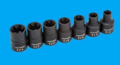 Craftsman 1/2'' Drive Impact E-Torx Bit External Socket Set 7pc E12-E24 NEW