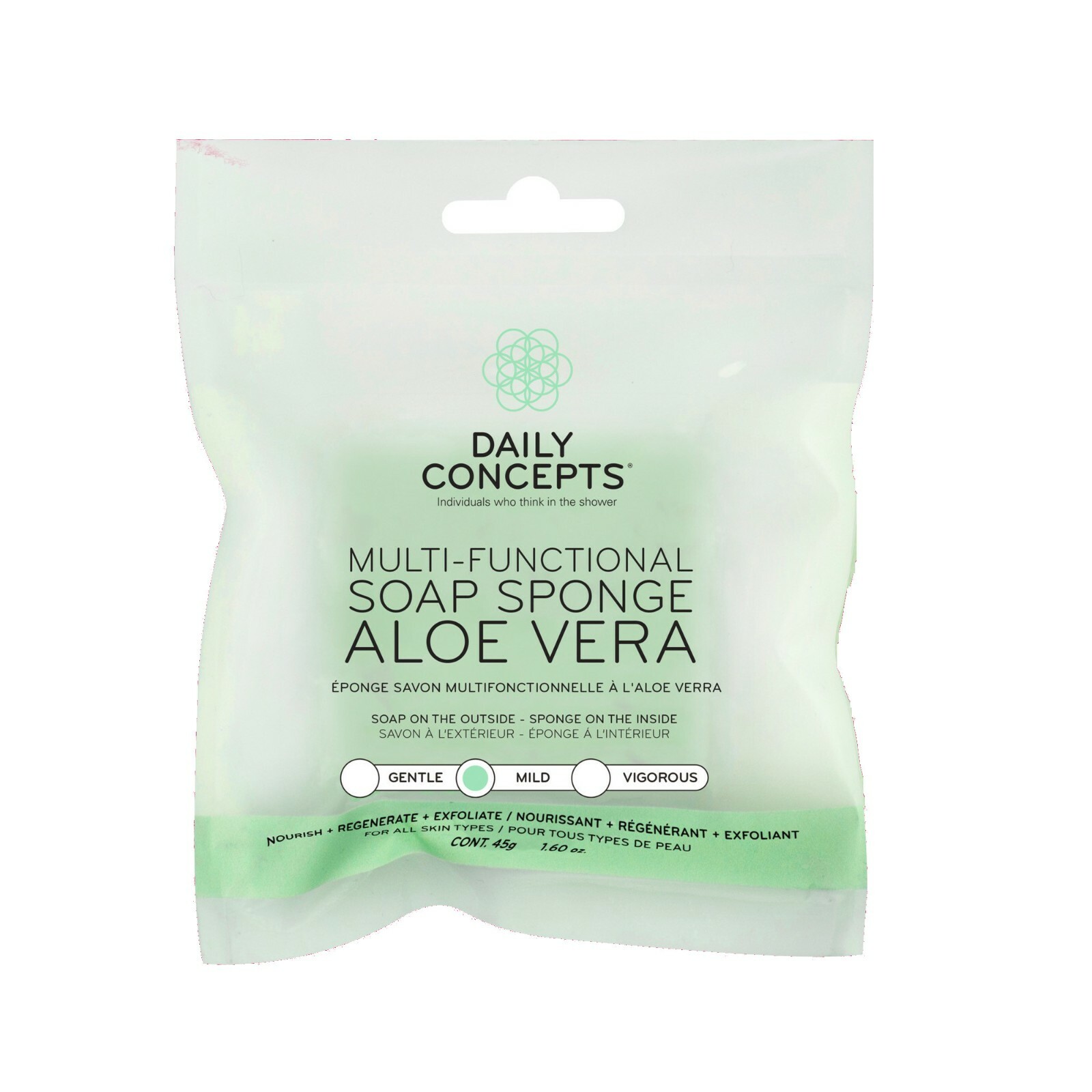 Daily Concepts Soap Sponge Multi Functional Aloe Vera Cleansing Soap
