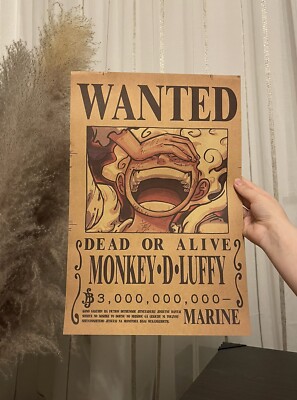 One Piece Wanted Poster - Onigashima Wano Kuni Ruffy Luffy Gear 5 