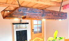 Hängelampe Pendellampe Pendelleuchte Led Vintage Rustikal 150 Jahre Alt Altholz