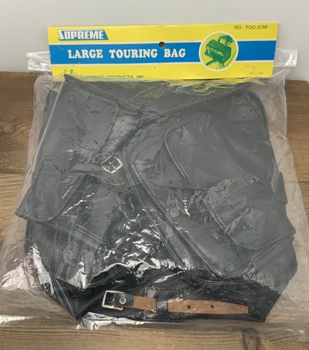Vintage Supreme Large Cycling Touring Bag Black Made In Japan Bike New (Other) - Picture 2 of 17