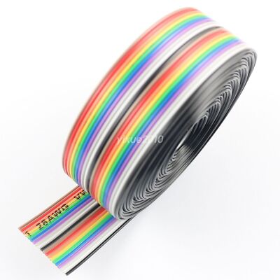 5M Meter 1.27mm Pitch 30 Way Wire Conductor   Color IDC   Ribbon Cable #E2