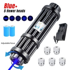 Aluminum Blue Laser Pointer Adjustable Visible Beam Dot Light 450nm Laser Light